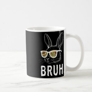 Bruh Paasdag Grappig Konijn Bunny Gezicht Gles Pas Koffiemok
