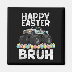 Bruh Paasdag Konijn Bunny Happy Easter Monster Magneet