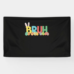 Bruh Paashaas Schattigee meme voor kinderen _11 Spandoek