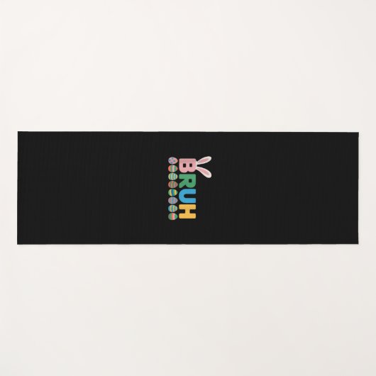 Bruh Paashaas Schattigee meme voor kinderen _12 Yogamat (Voorkant (horizontaal))