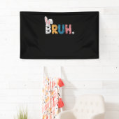 Bruh Paashaas Schattigee meme voor kinderen _2 Spandoek (Insitu)