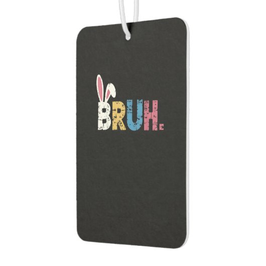 Bruh Paashaas Schattigee meme voor kinderen _3 Luchtverfrisser (Links)