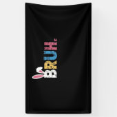 Bruh Paashaas Schattigee meme voor kinderen _3 Spandoek (Verticaal)