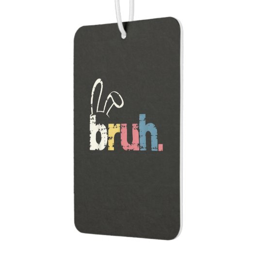 Bruh Paashaas Schattigee meme voor kinderen _4 Luchtverfrisser (Links)