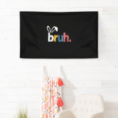 Bruh Paashaas Schattigee meme voor kinderen _5 Spandoek (Insitu)