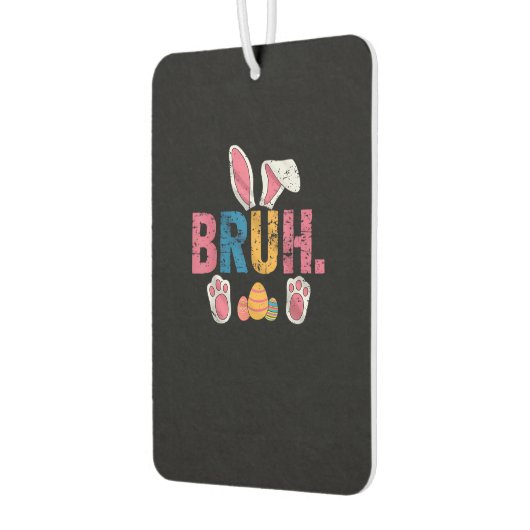 Bruh Paashaas Schattigee meme voor kinderen _8 Luchtverfrisser (Links)