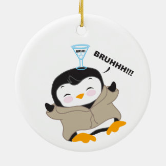 Bruh Penguin - Tipsy Keramisch Ornament