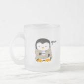 Bruh Penguin - Tipsy Matglas Koffiemok (Links)