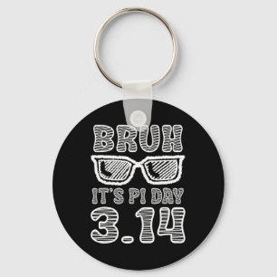 Bruh Pi Dag 3.14 Pi Symbool Grappige Pi Dag Lerare Sleutelhanger