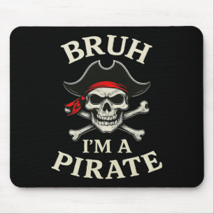 Bruh Pirate Lazy Skull Bandana Kostuum Doe alsof i Muismat