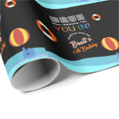 Bruh Pool Party Birthday  Cadeaupapier (Rol Hoek)