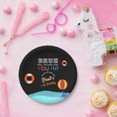 Bruh Pool Party Birthday  Papieren Bordje (Feest)