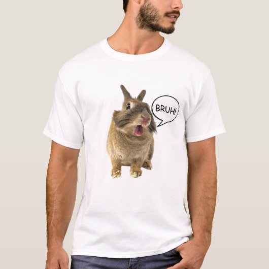 BRUH RABBIT TEE SHIRT (Voorkant)