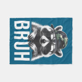 Bruh Raccoon Trash Racoon Camo Hat Youth Teens Kid Fleece Deken (Voorkant (Horizontaal))
