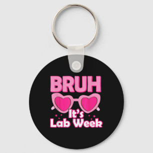 Bruh Roze Lab Week 2024 Medisch Lab Wetenschap Lab Sleutelhanger