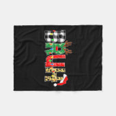 Bruh Rudolph Rendier Kerstpyjama Vakantie Xm Fleece Deken (Voorkant (Horizontaal))