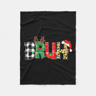 Bruh Rudolph Rendier Kerstpyjama Vakantie Xm Fleece Deken