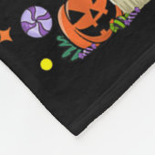Bruh Schattige Ghost Trick or treat Halloween Kost Fleece Deken (Hoek)