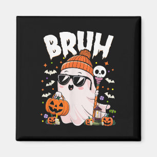 Bruh Schattige Ghost Trick or treat Halloween Kost Magneet