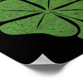 Bruh Shamrock Klaver St. Patrick's Day Mannen Boy  Poster (Hoek)