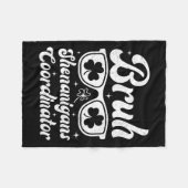 Bruh Shenanigans coördinator St Patrick's Day Boys Fleece Deken (Voorkant (Horizontaal))