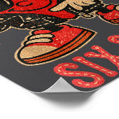 Bruh Six Seven Valentine Cute Heart 67 Meme Boys G Poster (Hoek)