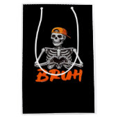 Bruh Skeleton Hand Hart Halloween Kostuums Mannen Medium Cadeauzakje (Voorkant)