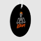 Bruh Skeleton Hand Hart Halloween Kostuums Mannen  Ornament (voorkant)