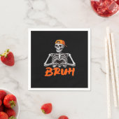 Bruh Skeleton Hand Hart Halloween Kostuums Mannen  Servet (Insitu)