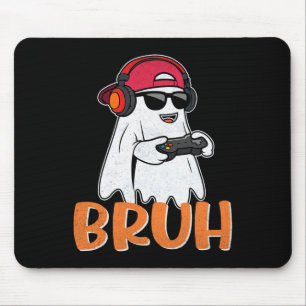 Bruh Spooky Boo Halloween Kostuum Gamer Gaming Man Muismat
