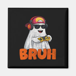 Bruh Spooky Boo Halloween Kostuumspel Gaming Manne Magneet