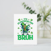 Bruh St. Patrick's Dag Briefkaart (Staand voorkant)