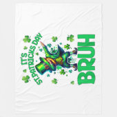 Bruh St. Patrick's Dag Fleece Deken (Voorkant)