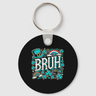 Bruh St Patricks Day Boys St Pats Bruh Meme 1 Sleutelhanger