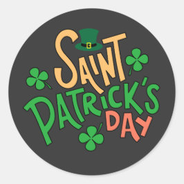 Bruh St. Patrick's Day Jongens Kinderen St. Patric Ronde Sticker