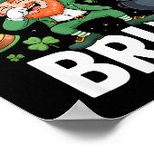 Bruh st patricks day zes zeven leprechaun meme 67 poster (Hoek)