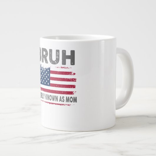 Bruh staat bekend als moeder mok grappige moeder m (Voorkant rechts)