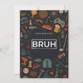 Bruh staat ook bekend als Daddy Fathers Day Gift K Kaart (Voorkant)