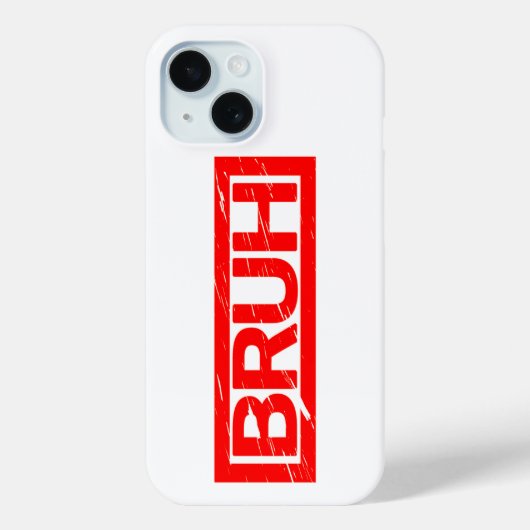 Bruh Stamp Case-Mate iPhone Case (Achterkant)