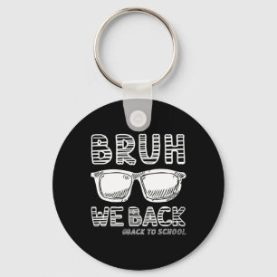Bruh Sungles Cool Terug naar school Jongens Tiener Sleutelhanger