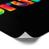 Bruh Tie Dye Brah Bro Kerst Greeting Slang Poster (Hoek)
