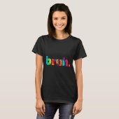 Bruh Tie Dye Brah Bro Kerst Greeting Slang T-shirt (Voorkant volledig)