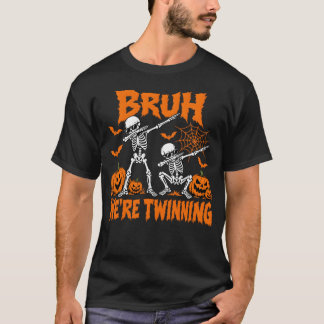 Bruh Twinning Twin Day Geest Week Halloween T-shirt