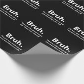 Bruh typografie Bruh Cadeaupapier (Hoek)