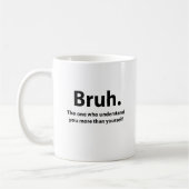 Bruh Typografie Bruh  Koffiemok (Links)