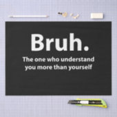 Bruh typografie Bruh Tissuepapier (Craft)