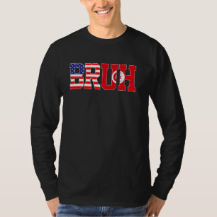 Bruh USA Tunesië Country Flag Amerikaanse Tunesisc T-shirt