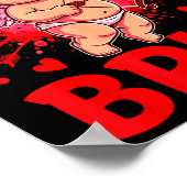 Bruh Valentines Day Boys Kids Funny Heart Valentin Poster (Hoek)