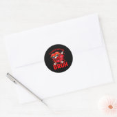 Bruh Valentines Day Boys Kids Funny Heart Valentin Ronde Sticker (Envelop)