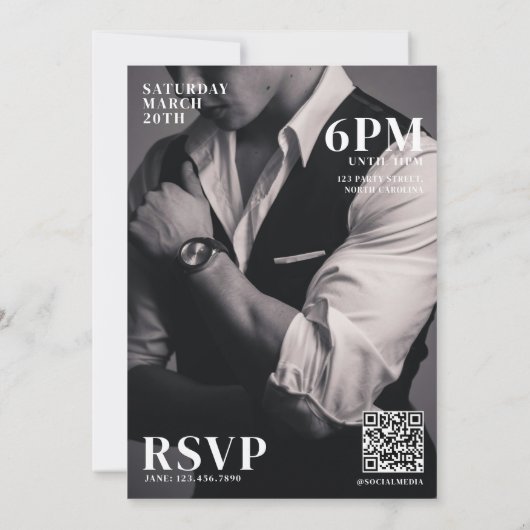 BRUH Verjaardag Party Magazine Hoesje Boy Teenager Kaart (Achterkant)